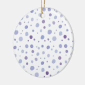 handgemalte Polka Punkte Keramik Ornament (Links)