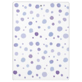 handgemalte Polka Punkte Klemmbrett (Rückseite)