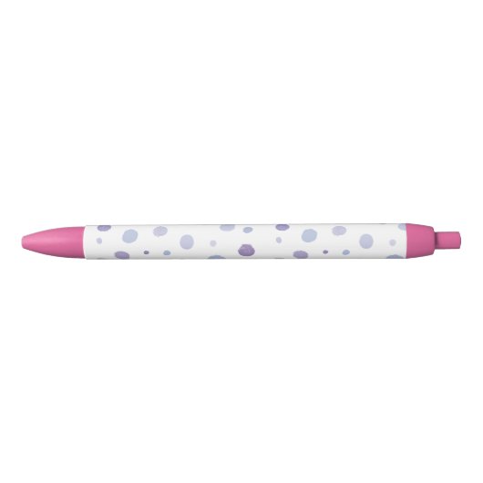 handgemalte Polka Punkte Kugelschreiber (Vorderseite)