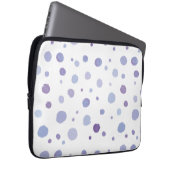 handgemalte Polka Punkte Laptopschutzhülle (Vorne Rechts)