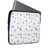 handgemalte Polka Punkte Laptopschutzhülle (Vorne Rechts)