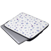 handgemalte Polka Punkte Laptopschutzhülle (Vorne Knopf)