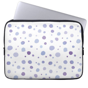 handgemalte Polka Punkte Laptopschutzhülle