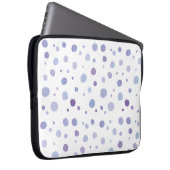 handgemalte Polka Punkte Laptopschutzhülle (Vorne Rechts)
