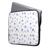handgemalte Polka Punkte Laptopschutzhülle (Vorderseite Links)