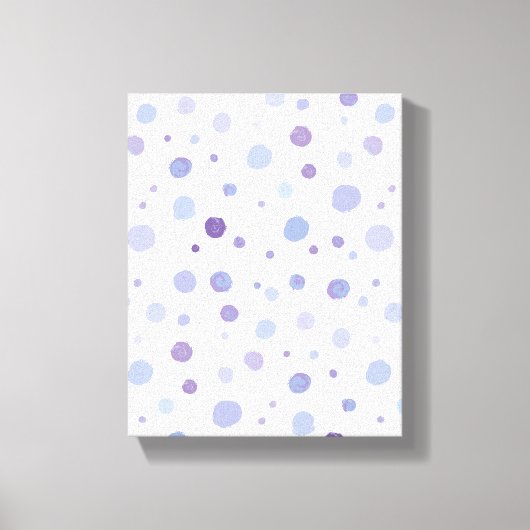 handgemalte Polka Punkte Leinwanddruck (Vorderseite)