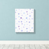 handgemalte Polka Punkte Leinwanddruck (Insitu (Holzboden))