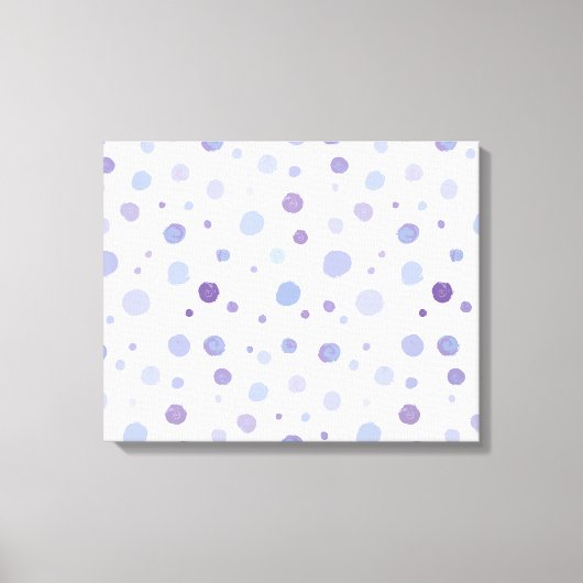 handgemalte Polka Punkte Leinwanddruck (Vorderseite)