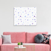 handgemalte Polka Punkte Leinwanddruck (Insitu (Wohnzimmer))