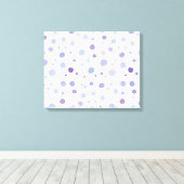 handgemalte Polka Punkte Leinwanddruck (Insitu (Holzboden))