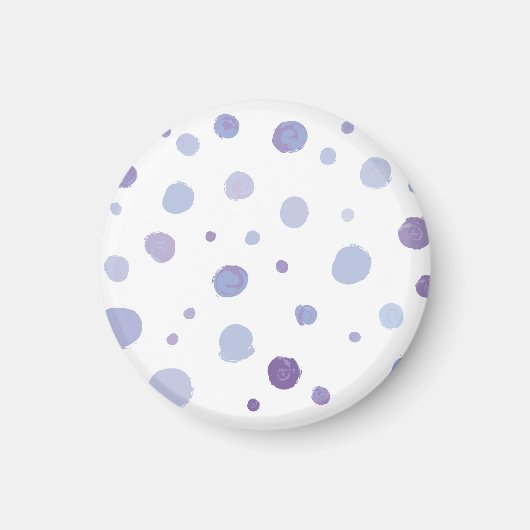 handgemalte Polka Punkte Magnet (Vorne)