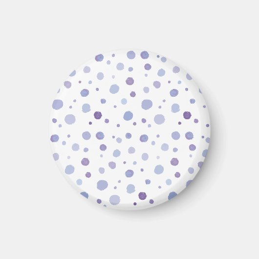 handgemalte Polka Punkte Magnet (Vorne)
