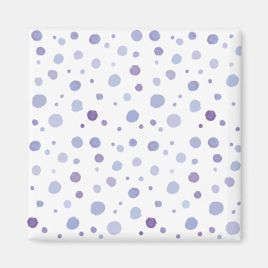 handgemalte Polka Punkte Magnet (Vorne)