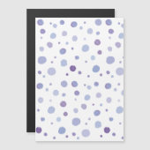 handgemalte Polka Punkte Magneteinladung (Vorne/Hinten)