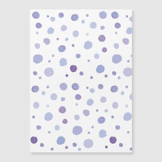 handgemalte Polka Punkte Magneteinladung (Vorderseite)