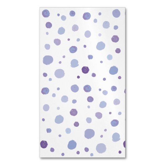 handgemalte Polka Punkte Magnetische Visitenkarte (Vorderseite Vertikal)