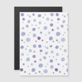 handgemalte Polka Punkte Magnetkarte (Vorne/Hinten)