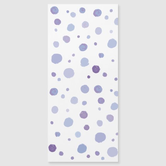 handgemalte Polka Punkte Magnetkarte (Vorderseite)