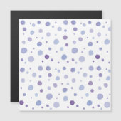 handgemalte Polka Punkte Magnetkarte (Vorne/Hinten)