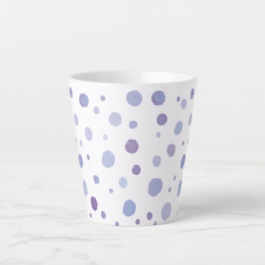 handgemalte Polka Punkte Milchtasse (Vorderseite)