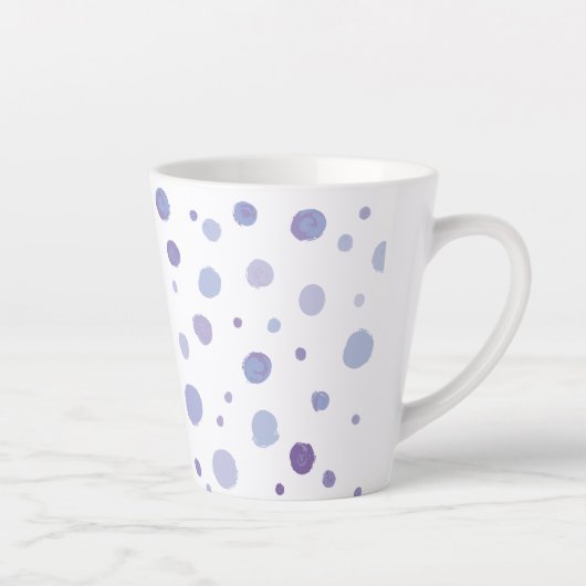 handgemalte Polka Punkte Milchtasse (Rechts)