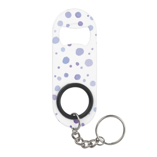 handgemalte Polka Punkte Mini Flaschenöffner (Rückseite)