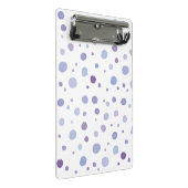 handgemalte Polka Punkte Mini Klemmbrett (Schrägansicht)