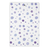 handgemalte Polka Punkte Mini Klemmbrett (Rückseite)