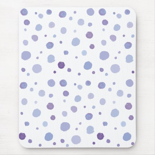handgemalte Polka Punkte Mousepad (Vorne)