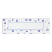 handgemalte Polka Punkte Namenschild (Vorderseite)