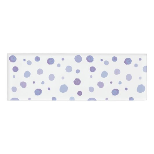 handgemalte Polka Punkte Namenschild (Vorderseite)