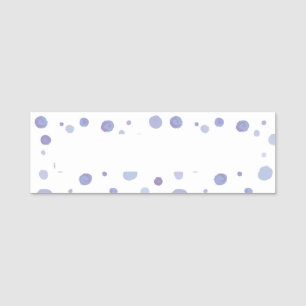 handgemalte Polka Punkte Namensschild