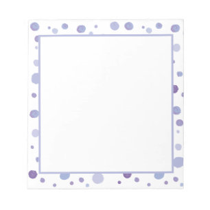 handgemalte Polka Punkte Notizblock