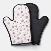 handgemalte Polka Punkte Ofenhandschuh (Vorderseite/Rückseite)