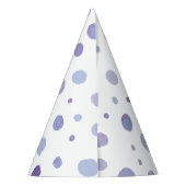 handgemalte Polka Punkte Partyhütchen (Rückseite)
