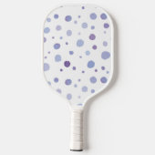 handgemalte Polka Punkte Pickleball Schläger (Rückseite)