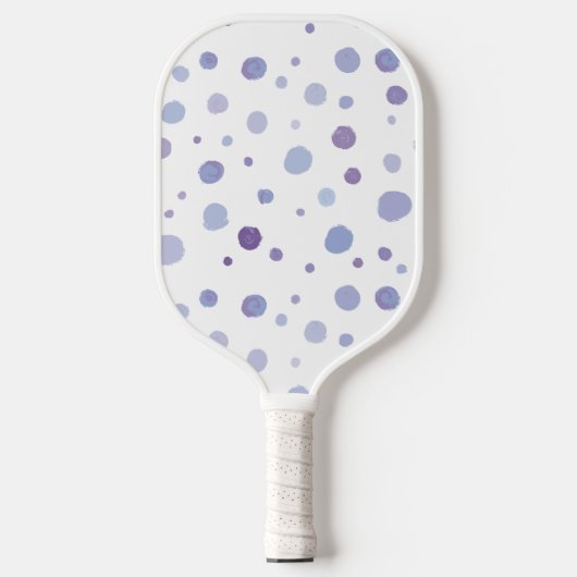handgemalte Polka Punkte Pickleball Schläger (Vorderseite)