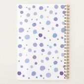 handgemalte Polka Punkte Planer (Rückseite)