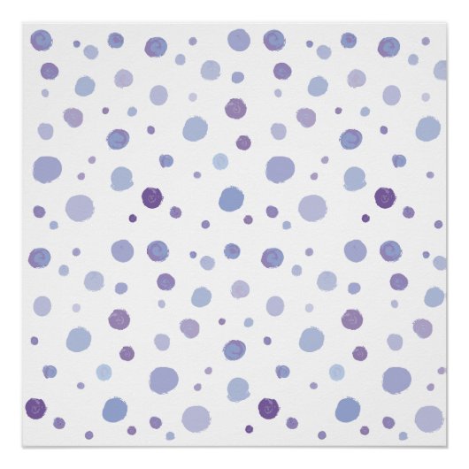 handgemalte Polka Punkte Poster (Vorderseite)