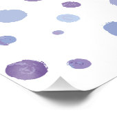 handgemalte Polka Punkte Poster (Ecke)