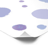 handgemalte Polka Punkte Poster (Ecke)