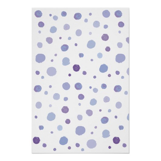 handgemalte Polka Punkte Poster (Vorderseite)