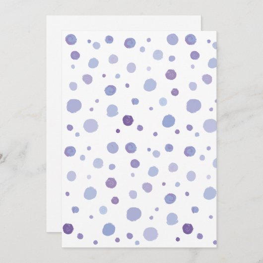 handgemalte Polka Punkte Programm (Vorne/Hinten)