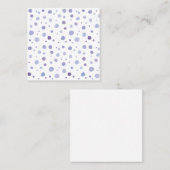 handgemalte Polka Punkte Quadratische Visitenkarte (Vorne/Hinten)