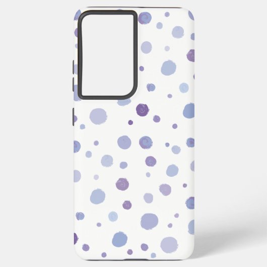 handgemalte Polka Punkte Samsung Galaxy Hülle (Rückseite)