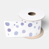 handgemalte Polka Punkte Satinband (Spule)