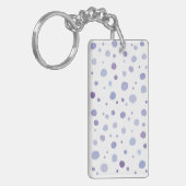 handgemalte Polka Punkte Schlüsselanhänger (Vorderseite links)