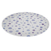 handgemalte Polka Punkte Schneidebrett (Ecke)