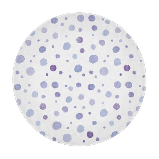 handgemalte Polka Punkte Schneidebrett (Vorderseite)