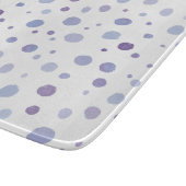handgemalte Polka Punkte Schneidebrett (Ecke)